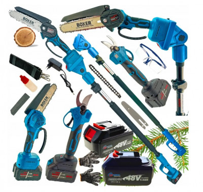 BX-3320 Cordless Set of Scissor Pruning Shear + Circular Saw Set 2 In 1, 48 Vlt
