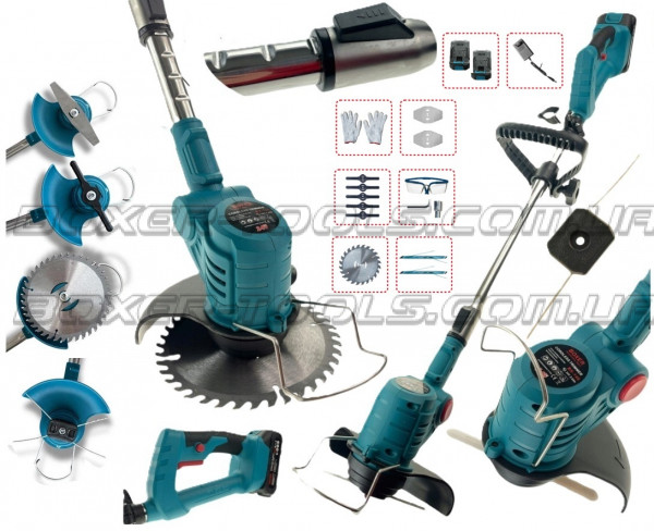 BX-141 Cordless Grass Trimmer 2x24 V. Battery-2.5 A/Hour