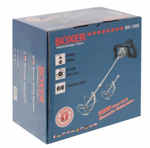 【や7】BOSSBXー1616CHANNELSTEOMIXER Змішувач Бетону Та Фарби - 3200 Вт - 700 Об/Хв - 2хзмішувальний