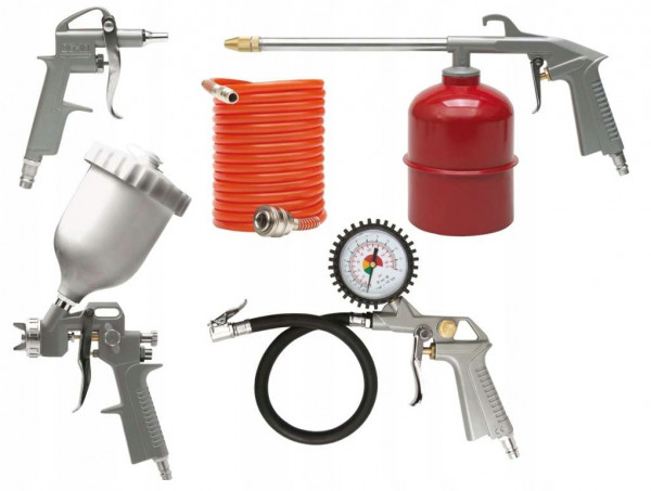 CP-1021 Набір Пневмоінструменту Фарбувальний Для Компресора 5 В 1