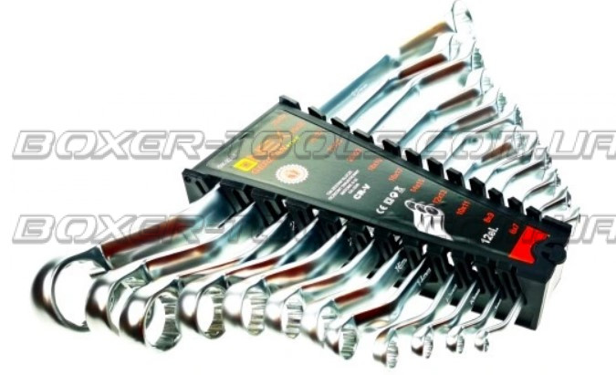 Wrench Keys Set 12 Pcs Curved Matte 6-32 Mm