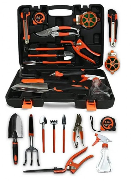 OX-651 Garden Tool Set - 14-Pieces - Stainless Steel