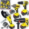 BX-187Y Cordless Tool Set 4 in 1 48v, 5ah. (Screwdriver, Screwdriver, Perforator