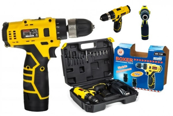 BX-138 Аккумуляторная Шуруповерт – 2 Аккумулятора, 18 В, 1350 Об/Мин.