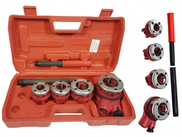 HK-325 Набор Нарезок Трубной Резьбы, 6 Предметов – Красный