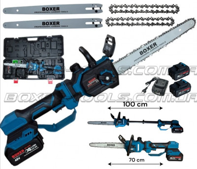 BX-3439 Cordless Chainsaw 12”  With 70–100 Cm Telescopic Pole. 2×48 V 5 Ah